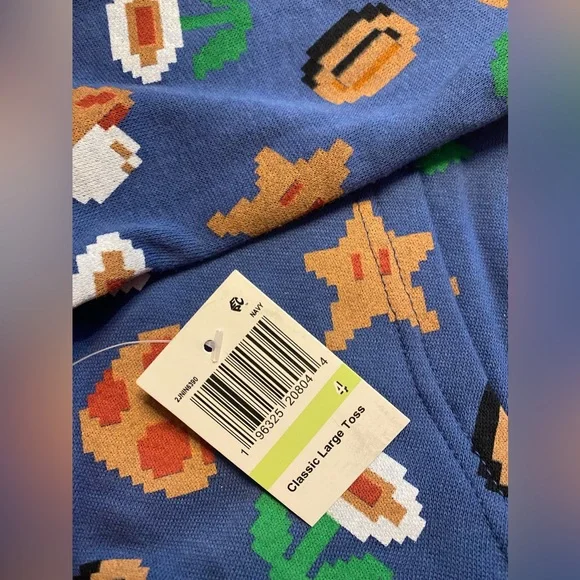 Super Mario Graphic Hoodie Pullover Size 4 - Picture 3 of 7